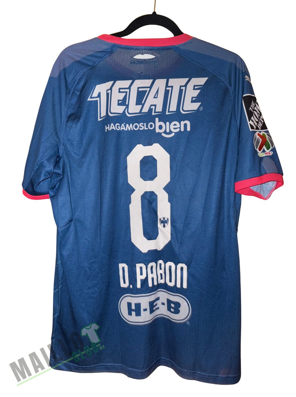 Rayados de Monterrey 2018-2019 Visita Versión Jugador D. Pabon 8 - L
