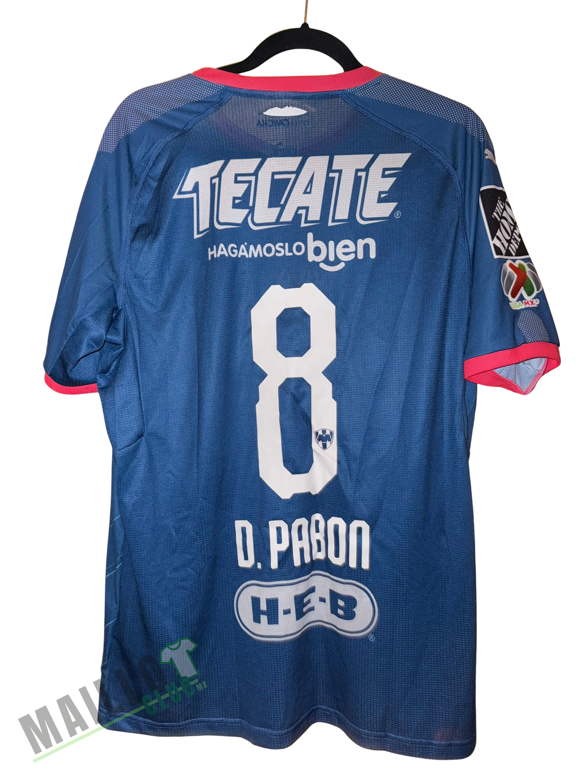 Rayados de Monterrey 2018-2019 Visita Versión Jugador D. Pabon 8 - L