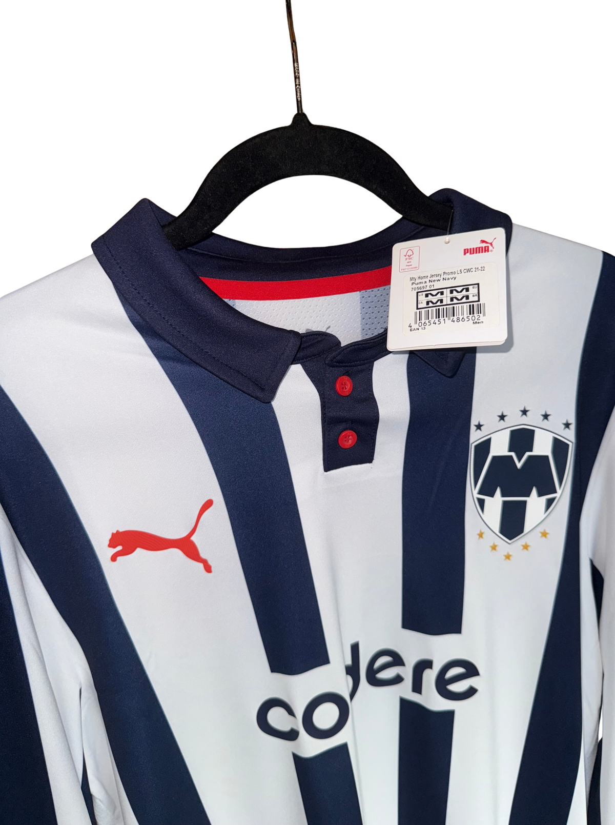 Rayados de Monterrey Mundial de Clubes 2021 Local Versión Jugador Manga Larga - M