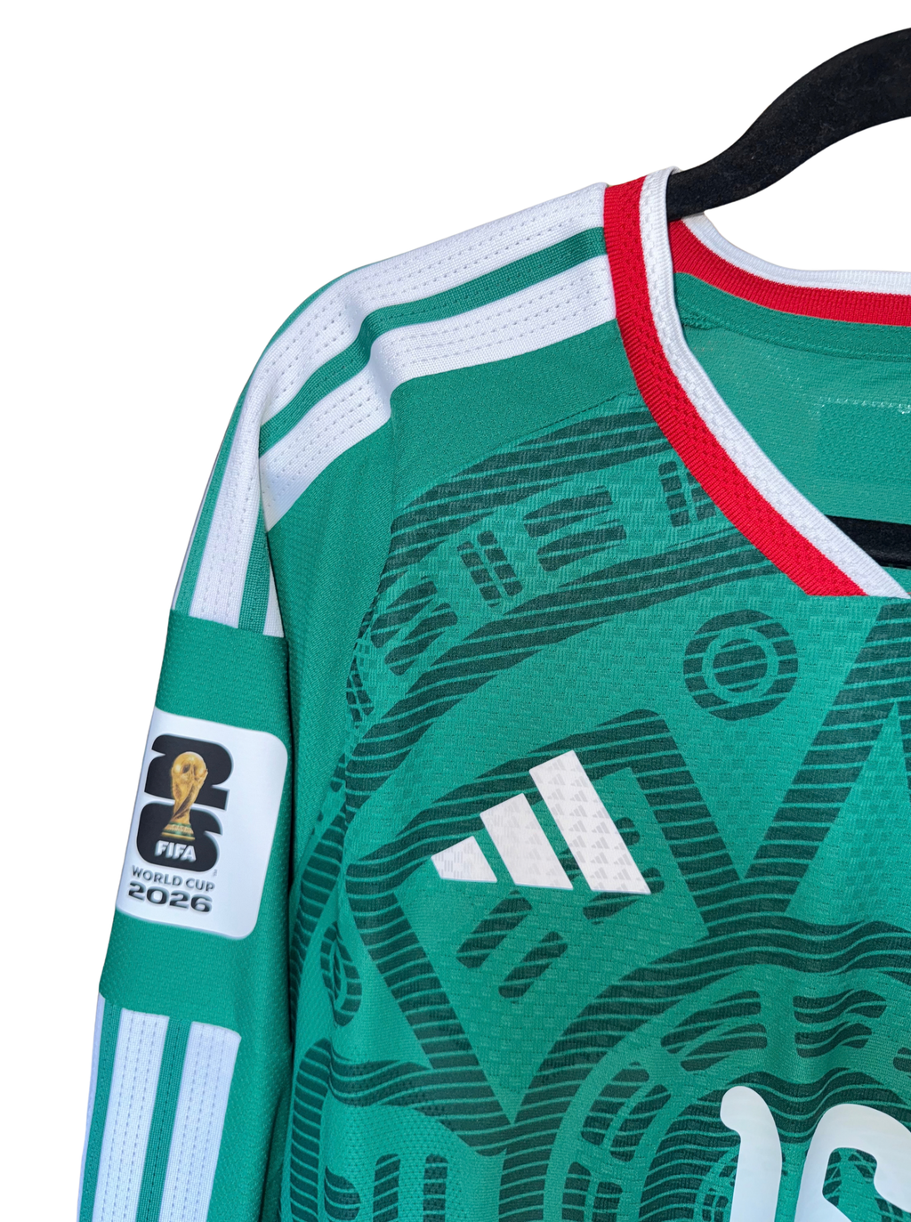 México 2026 Local Versión Jugador Manga Larga J. Quiñones 16 - M