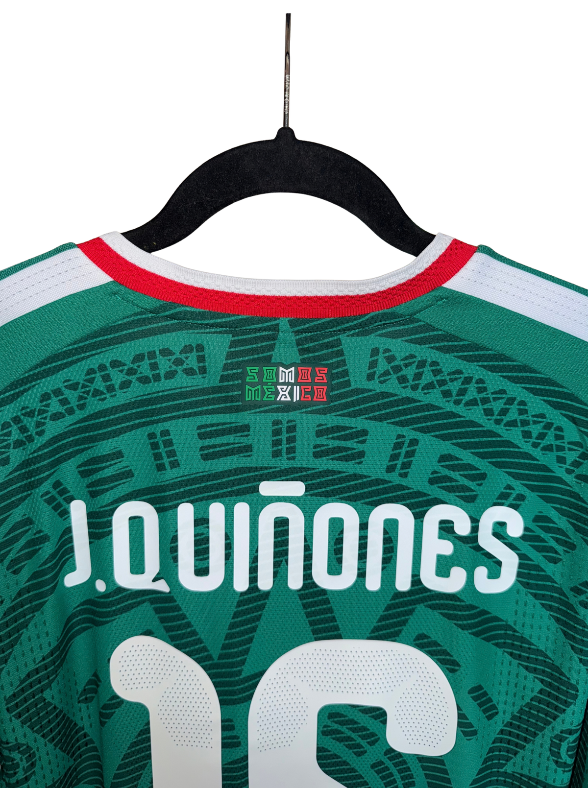 México 2026 Local Versión Jugador Manga Larga J. Quiñones 16 - M