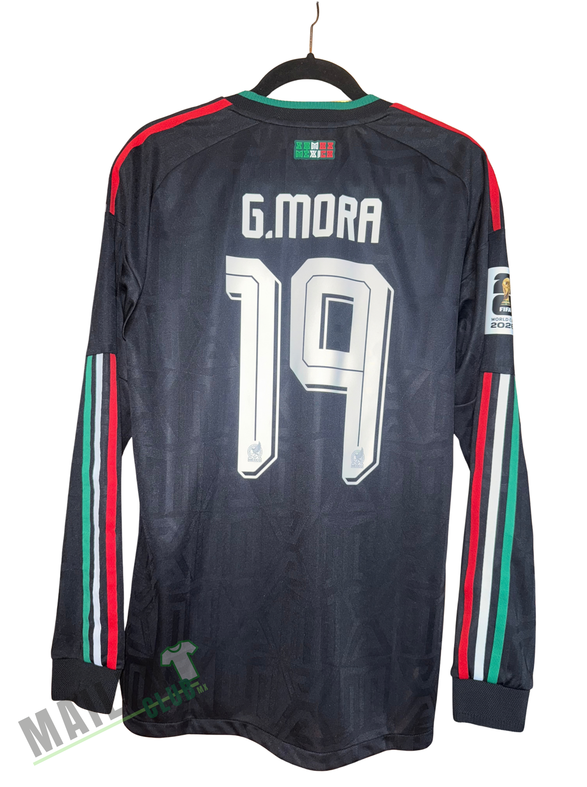 México 2026 Tercera Versión Jugador Manga Larga G. Mora 19 - M