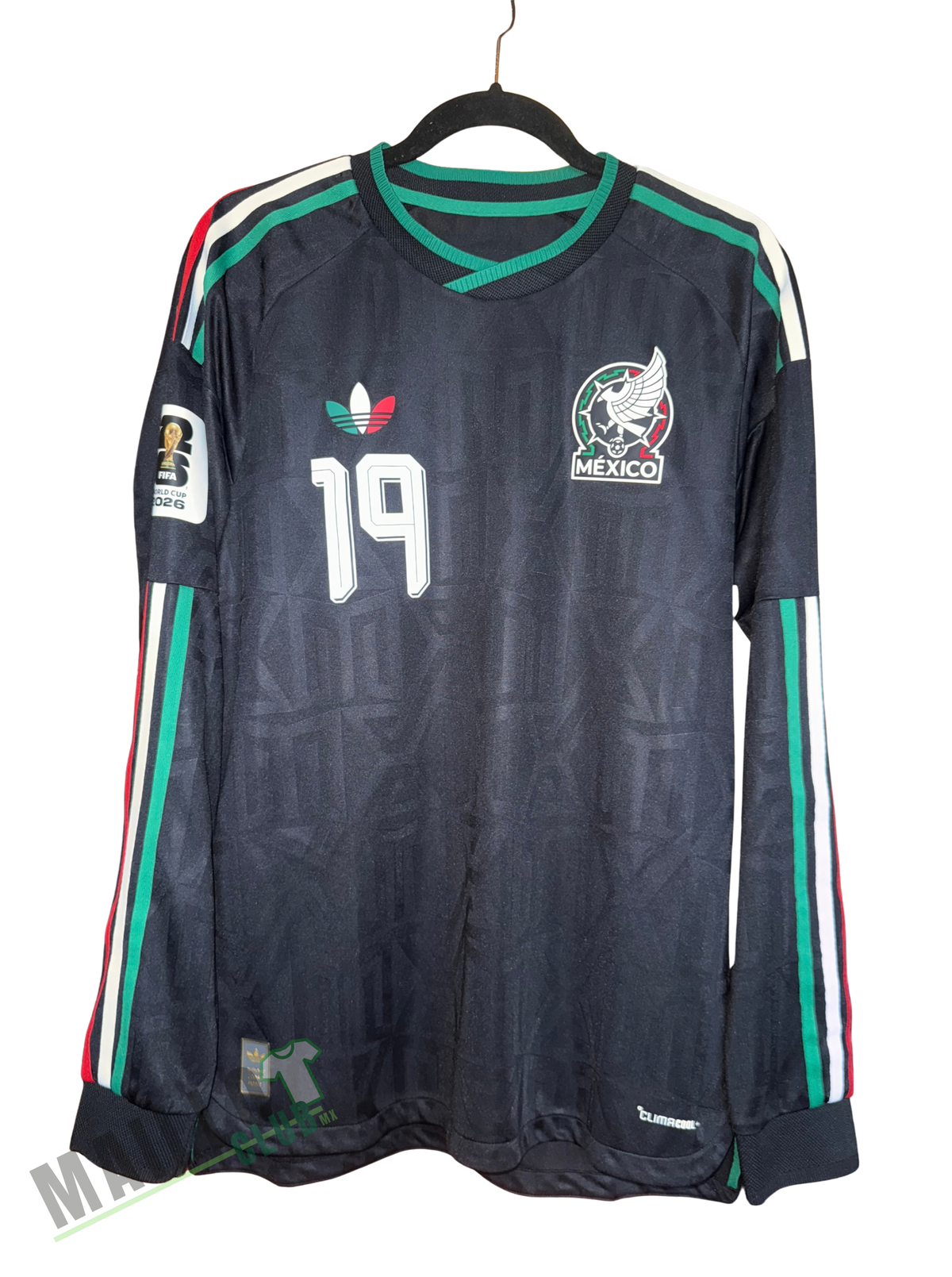 México 2026 Tercera Versión Jugador Manga Larga G. Mora 19 - M