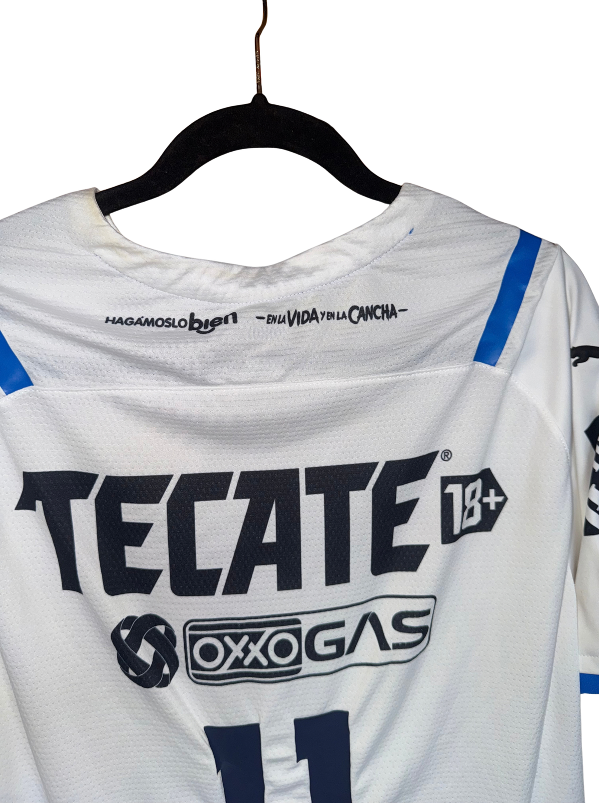 Rayados de Monterrey 2021-2022 Visita Versión Jugador M. Meza 11 - L